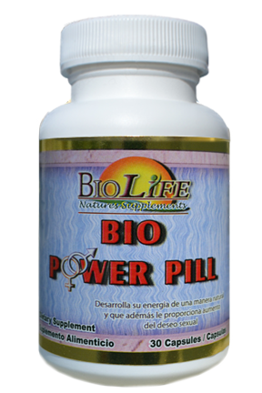 Bio Power Pill BioLife – Suplemento Natural para la Vitalidad Masculina 30 Cápsulas