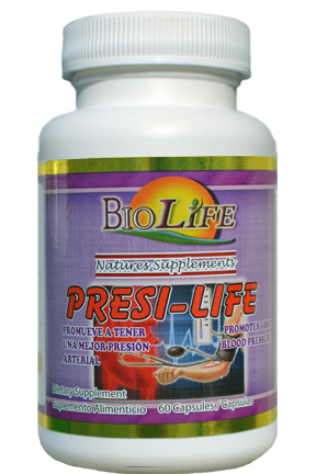 Presi-Life BioLife – Suplemento Natural para la Presión Arterial 60 Cápsulas