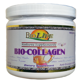 Bio-Collagen BioLife – Colágeno Hidrolizado en Polvo Sabor Naranja 195g
