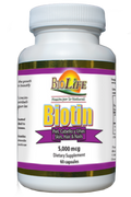 Biotin 5000 mcg BioLife – Piel, Cabello y Uñas 60 Cápsulas