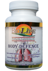 BioLife Body Defence Sistema Respiratorio e Inmune 60 Cápsulas